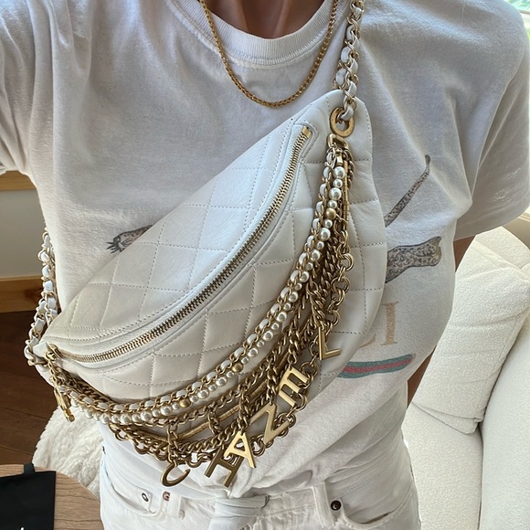 ⭐️RUNWAY⭐️CHANEL All About Chains Bum Bag Fanny Waist Belt Bag ✨Limited Edition✨ - Picture 17 of 17